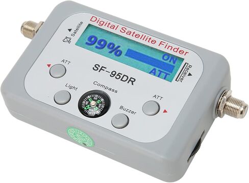 Digital Satellite Finder, Electronic Buzzer Fast Adjustment Satellite Signal Meter Portable 950 to 2150MHz with Compass for Outdoor in Saudi Arabia