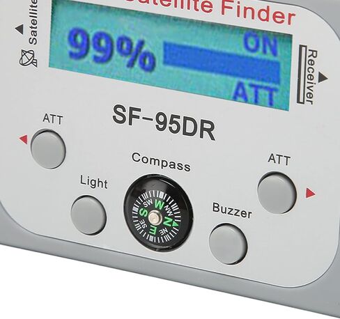 Digital Satellite Finder, Electronic Buzzer Fast Adjustment Satellite Signal Meter Portable 950 to 2150MHz with Compass for Outdoor in Saudi Arabia
