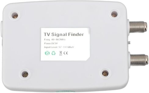 TV Signal Finder, Portable LED Display Signal Strength Meter with Compass, for T2 Antenna Satellite Receiver Tuning 40-862MHz in Saudi Arabia