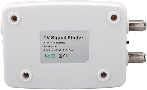 TV Signal Finder, Portable LED Display Signal Strength Meter with Compass, for T2 Antenna Satellite Receiver Tuning 40-862MHz in Saudi Arabia