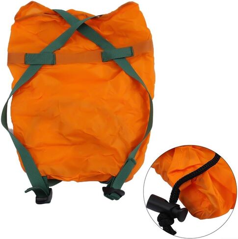 Compression Stuff Sack for Camping and Hiking Outdoor Bag Storage Sack Silicon Coated Nylon with Reinforced Seams and Drawstring Closure(Orange) in Saudi Arabia