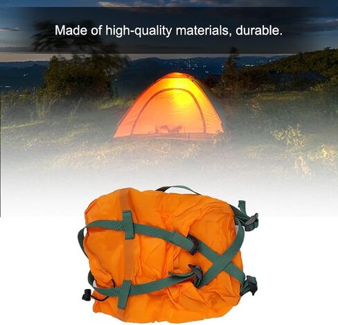 Compression Stuff Sack for Camping and Hiking Outdoor Bag Storage Sack Silicon Coated Nylon with Reinforced Seams and Drawstring Closure(Orange) in Saudi Arabia
