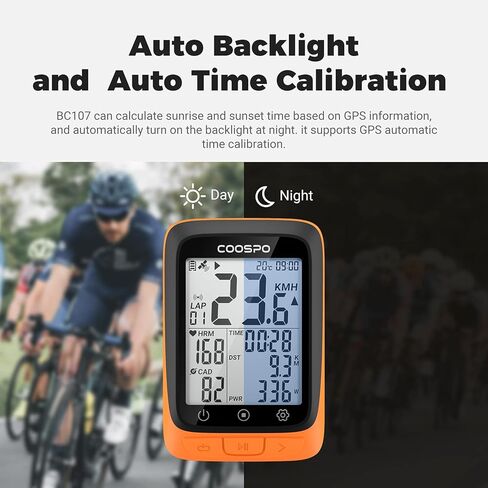 CooSpo [Bundle Promotion] BC107 GPS Bike Computer Matches with Out Front Cycling Computer Extended Mount in Saudi Arabia