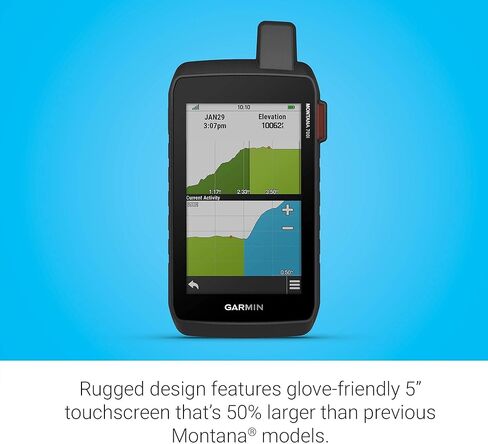 Garmin Montana 700i, Rugged GPS Handheld with Built-in inReach Satellite Technology, Glove-Friendly 5" Color Touchscreen (Renewed Premium) in Saudi Arabia
