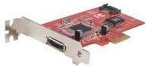 StarTech.com 1 منفذ eSATA + 1 منفذ SATA II PCI Express SATA بطاقة التحكم PEXESATA2I in Saudi Arabia