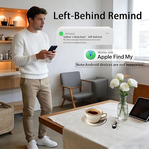 4 عبوات من علامات التعقب [معتمدة من Apple MFi] تعمل مع Apple Find My (iOS فقط) علامات بلوتوث الذكية مفتاح البحث عن العناصر المقاومة للماء وتتبع البطارية القابلة للاستبدال في جميع أنحاء العالم لمحفظة الحيوانات الأليفة وحقيبة الظهر والكلاب والأمتعة in Kuwait