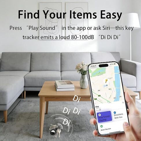 4 عبوات من علامات التعقب [معتمدة من Apple MFi] تعمل مع Apple Find My (iOS فقط) علامات بلوتوث الذكية مفتاح البحث عن العناصر المقاومة للماء وتتبع البطارية القابلة للاستبدال في جميع أنحاء العالم لمحفظة الحيوانات الأليفة وحقيبة الظهر والكلاب والأمتعة in Kuwait
