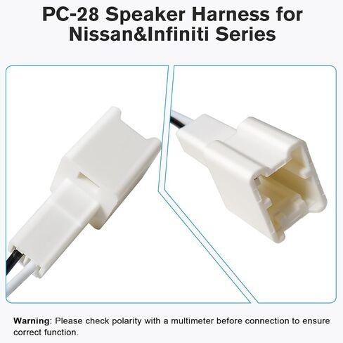 Door Speaker Harness Adapter Compatible with Nissan Altima Sentra Rogue Frontier Murano Pathfinder 04-19,PC-28 Car Speaker Wiring Harness for Infiniti FX37 FX50 G25 G35 G37 Q40 07-15 in Saudi Arabia