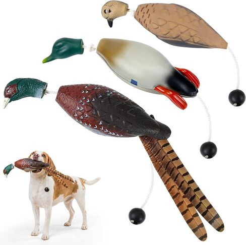 3 Pcs Duck Dummy Bumper Toys for Dog Training Retriever Training Floating Fowl Pheasant Hunting Duck Recognition Trainers(Ducks Pigeon Chicken) in Saudi Arabia