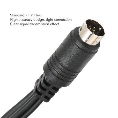 SUNGOOYUE Mini DIN to 6 Cable, Clear Signal Audio Video Composite Wire with 3 Color Connectors, for Digital Camcorders Satellite Receivers DVD Players PC TV Output in Saudi Arabia