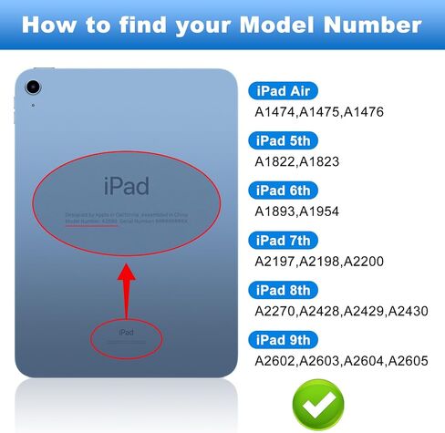 بطارية بديلة A1484 لجهاز iPad Air 1 iPad 5th 6th 7th 8th 9th Generation Battery (الموديل: A1474 A1475 A1476 A1822 A1823 A1893 A1954 A2197 A2198 A2200 A2270 A2428 A2429 A2430) لا توجد أدوات إصلاح in Kuwait