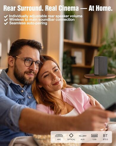أشرطة صوت خشبية 5.1.2، 4 مكبرات صوت محيطية سلكية، نظام صوت محيطي افتراضي، مكبرات صوت لمكبرات صوت التلفزيون الذكي مع مضخم صوت سلكي 5.25 بوصة، مسرح منزلي، ARC/Opt/BT/AUX، HiPulse N512 in Saudi Arabia