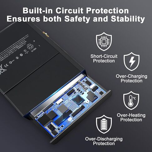 بطارية بديلة A1484 لجهاز iPad Air 1 iPad 5th 6th 7th 8th 9th Generation Battery (الموديل: A1474 A1475 A1476 A1822 A1823 A1893 A1954 A2197 A2198 A2200 A2270 A2428 A2429 A2430) لا توجد أدوات إصلاح in Kuwait