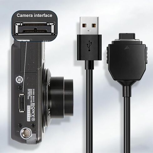 VMC-MD1 Cable - USB Data, Compatible with Sony Cyber-Shot DSC Cameras (T-Series, W-Series, H-Series, P-Series, N1, N2) in Saudi Arabia