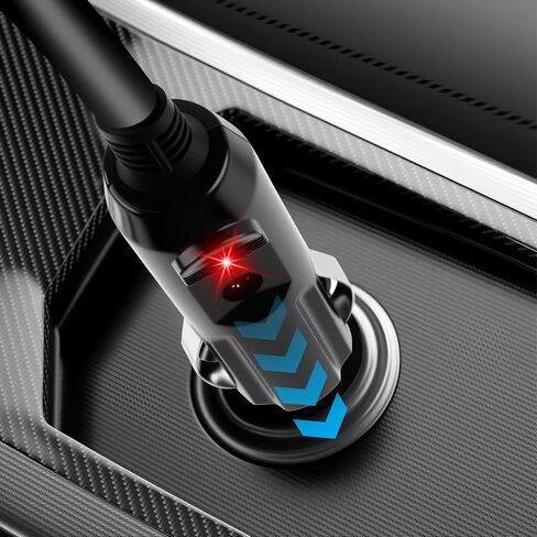 12V Car Charger Kit with DC 5V Power Cable,12V Cigarette Lighter Plug DC 5.5 * 2.1mm Includes USB Cable,11 Connectors,Universal Car Charger Adapter for GPS,DVD Player,Camera in Saudi Arabia