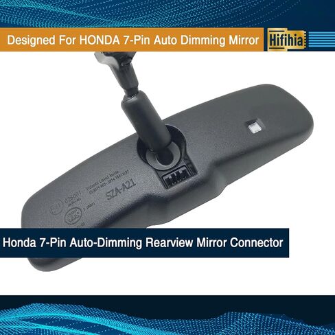 7-Pin Type Dash Cam Power Adapter for Honda (Ridgeline, Passport, Pilot, CRV, HRV, Insight, Odyssey, Clarity) & Acura (ILX, MDX). Connects to Rearview Mirror Plug & Play. in Saudi Arabia