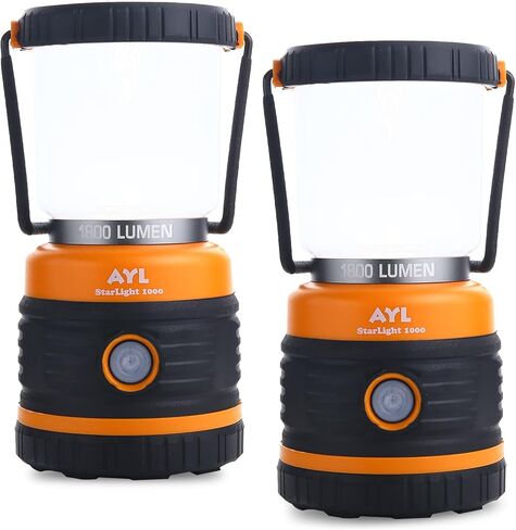 LED Camping Lantern, Battery Powered LED 1800LM, 4 Camping Lights Modes, Perfect Lantern Flashlight for Hurricane, Emergency Light, Storm, Power Outages, Survival Kits, Hiking, Fishing, Home and More in Kuwait