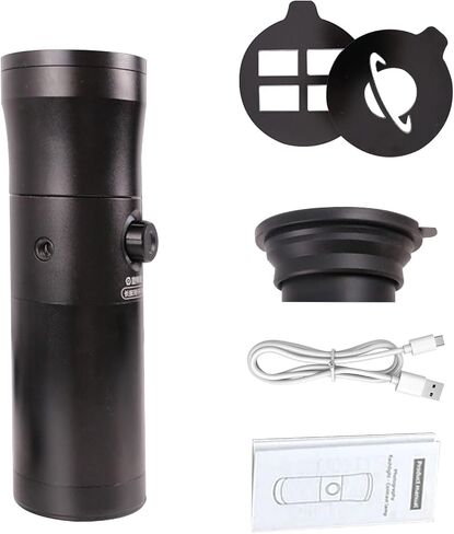 GOWENIC RGB Photography Flashlight, 4 Color Modes 20 Projection Slides 7500mAh Rechargeable LED with Zoom Adjustable Beam, for Studio Outdoor Video Photography in Saudi Arabia