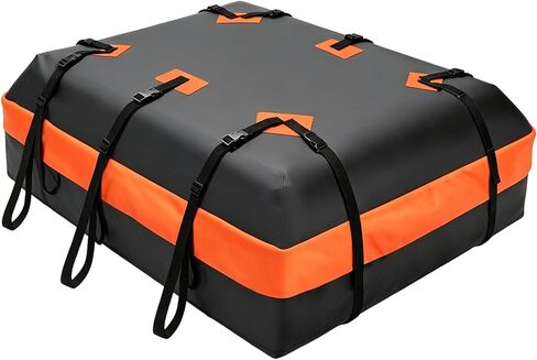 NEWBULIG Car Rooftop Cargo Carrier Bag, 15 Cubic Feet Duty Waterproof Bag for All Vehicles with/Without Racks. Includes Anti-Slip Mat, Reinforced Straps, 6 Door Hooks, Storage Bag & Luggage Lock. in Kuwait