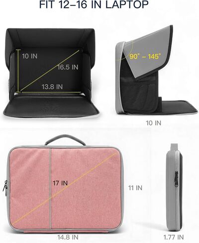 Laptop Sun Shade, Fits 13-16 inch Laptop, UV-Heat Reflective & Water-Resistant Material, Easy to Carry Computer Case for Working Outside,Travel, Beach (Pink) in Saudi Arabia
