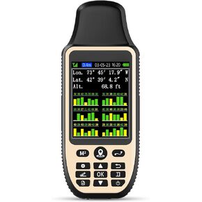 ZL660 Land Surveying Equipment, Intuitive Operation Handheld GPS for Surveying with 6 Satellites, 3.2" Color Screen,7 Methods for Measuring Land Area, Distance,Slope and Save Coordinates Point in Saudi Arabia