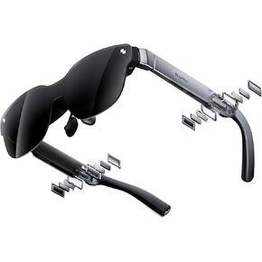 نظارات RayNeo Air 3s AR/XR، 201 بوصة عند 6 أمتار، شاشة HueView FHD 120 هرتز، نظارات ألعاب فيديو AR محمولة لأجهزة iPhone 17/16/15، Android، Mac، Switch، PS5، Steam Deck - 3S-Silver in Kuwait