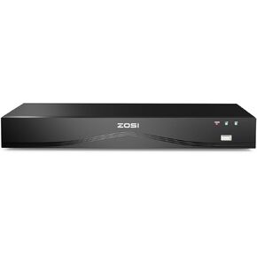 مسجل فيديو شبكة ZOSI 4K، 32 قناة 16 منفذ 8 ميجابكسل ثنائي القرص الاحتياطي PoE NVR نظام المراقبة، متوافق فقط مع كاميرا ZOSI 4K/8MP/5MP/4MP/3MP PoE - لا يتضمن محرك أقراص ثابتة in Kuwait