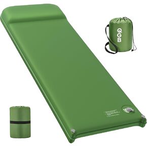 Memory Foam Camping Sleeping Pad, Foldable and Portable Self-Inflating Camping Mattress Pad, 9.5 R-Value Insulated & Quiet Sleeping Mat with Pillow, Compact for Backpacking Hiking Car Traveling Tent in Saudi Arabia
