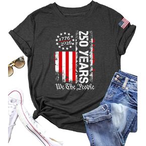 PECHAR 250 Anniversary USA Shirt Women 4th of July Shirts 1776-2026 250th Birthday T-Shirt Patriotic Shirts Tops in Saudi Arabia