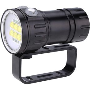 H Bracket,80m,7 Lighting Modes for Underwater Photography,for Cave Diving and Wreck Diving or,Underwater Photography Flashlight,Multimode Light,3.7V in Kuwait