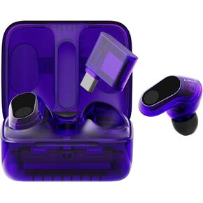 سماعات أذن لاسلكية للألعاب من سوني INZONE Buds، لأجهزة الكمبيوتر/PS5/Switch/الهاتف المحمول، بطارية 48 ساعة مع حافظة، إلغاء الضوضاء، صوت مكاني 360، دونجل USB-C بسرعة 2.4 جيجا هرتز، WF-G700N، أرجواني زجاجي (2026 لون) in Kuwait