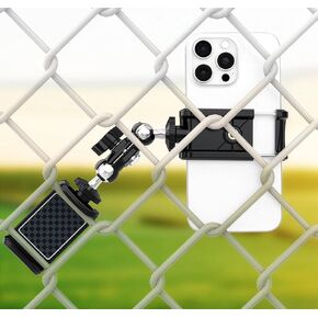 Nakedcellphone EZ Fence Mount for Gamechanger Cell Phone, iPhone, GoPro, Mevo Start - Ideal for Recording Baseball, Softball, Tennis, Pickleball - Wonder Straps Included in Kuwait