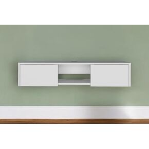 HomeRoots 546402 49 in. White Floating Mount TV Stand in Saudi Arabia