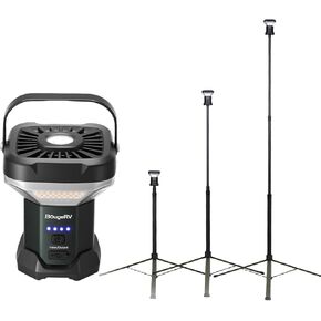 BougeRV Telescoping Camping Light, 3200 Lumen Outdoor Lantern, 8000mAh LED Lantern, 7.55 ft Tall, 90-Hour Runtime, Rechargeable Tent Lamp for Camping, Emergency, Hiking, Outdoor, Fast Charging Version in Kuwait