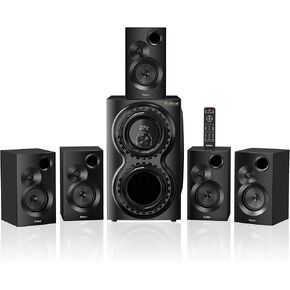 Bobtot Surround Sound Systems for TV - 1400 Watts Peak Power 12" Subwoofer Strong Bass 5.1 Wired Home Theater System Loud Stereo Audio Speaker with ARC Optical Bluetooth Input in Saudi Arabia