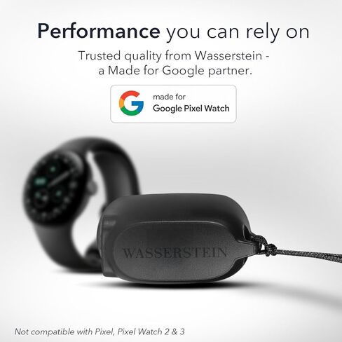 Wasserstein On-The-Go Charger Compatible with Google Pixel Watch 4 (41mm & 45mm) - Proprietary Charging Solution to Protect Battery Health - Made for Google - NOT Compatible with Pixel Watch / 2/3 in Saudi Arabia
