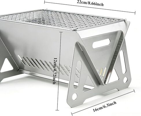 Portable Folding Camp Stove, Compact Lightweight Steel Cooking Stove for Camping Backpacking Hiking Emergency Use in Saudi Arabia