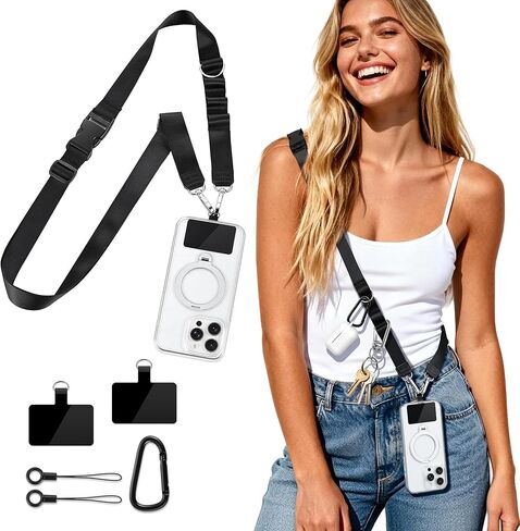 Multifunctional Phone Lanyard, Cell Phone Universal Adjustable Anti-Theft Crossbody Phone Strap, Travel Essential in Saudi Arabia