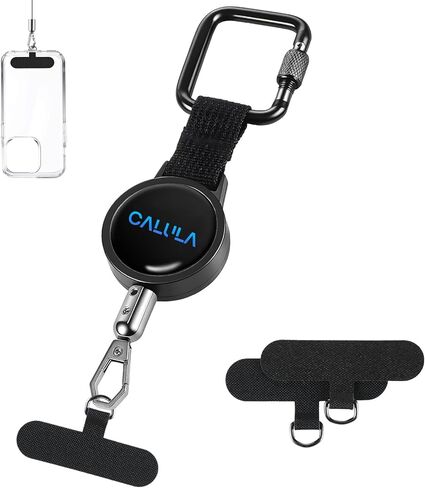 CALULA 25.5 بوصة حبل هاتف قابل للسحب مضاد للسرقة، حبل هاتف للتزلج والمشي لمسافات طويلة والسفر في الهواء الطلق، حزام هاتف مضاد للنشل مع حلقة تسلق للقفل ومرساة عالمية in Kuwait
