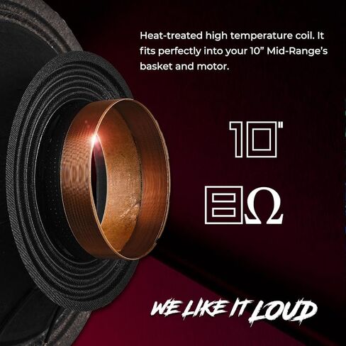 DS18 10XL1400-8RCK مجموعة Recone لمكبر الصوت متوسط ​​المدى 10 بوصة 10XL1400-8، قطعة استبدال مكبر الصوت in Saudi Arabia