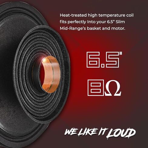 DS18 6PRO360NSL-8RCK Recone Kit for 6.5" Mid Range Loudspeaker 6PRO360NSL-8, Replacement Voice Coil Recone kit 6.5-inches 8-Ohm in Saudi Arabia