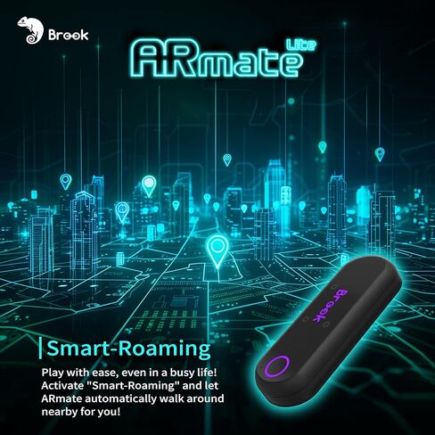 Brook AR Mate Lite Auto Catcher for Pokémon GO, Mini Bluetooth Auto Catch & Auto Spin Device, Smart Roaming GPS Walker for AR Games, Portable Auto Catcher Accessory with App Control for iOS in Saudi Arabia