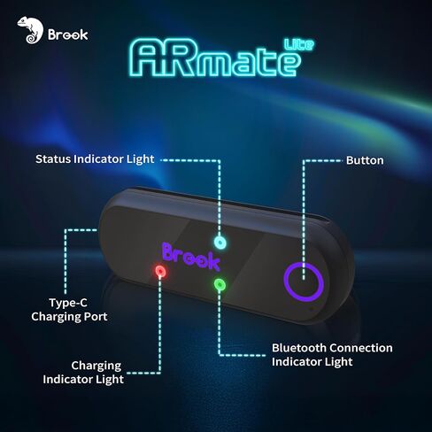 Brook AR Mate Lite Auto Catcher for Pokémon GO, Mini Bluetooth Auto Catch & Auto Spin Device, Smart Roaming GPS Walker for AR Games, Portable Auto Catcher Accessory with App Control for iOS in Saudi Arabia