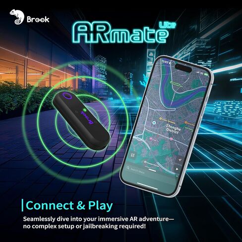 Brook AR Mate Lite Auto Catcher for Pokémon GO, Mini Bluetooth Auto Catch & Auto Spin Device, Smart Roaming GPS Walker for AR Games, Portable Auto Catcher Accessory with App Control for iOS in Saudi Arabia