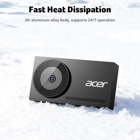 Acer 4K Webcam for PC/Mac with All-Metal Unibody Sculpted, Sony 1/2" Sensor, PDAF, 2 Noise Reduction Mics, Privacy Cover for Switch 2/Zoom/Teams/Facetime/YouTube/Google Meet in Saudi Arabia