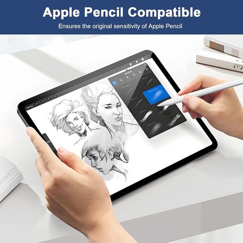 عبوتان من واقي الشاشة لجهاز iPad 11th A16 2025 والجيل العاشر 10.9 بوصة 2022، حافظة فائقة الحساسية صديقة للبيئة عالية الدقة وزجاج مقسى بصلابة 9H [متوافق مع معرف الوجه وقلم Apple] in Kuwait