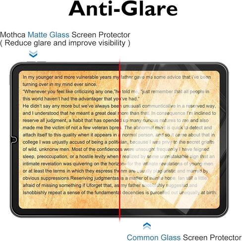 Mothca 2 Pack Matte Glass Screen Protector for iPad Mini 7 (A17 Pro) 2024 & Mini 6 2021 8.3 Inch with Quick Installation Tray, Anti-Glare & Anti-Fingerprint Tempered Glass for iPad Mini 7th & 6th Gen in Saudi Arabia