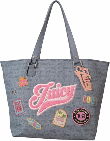 Juicy Couture Juicy Run The World Tote Bag Dusty Blue in Saudi Arabia