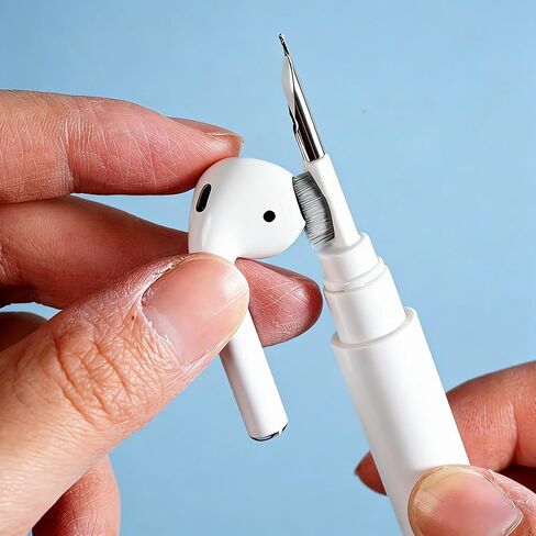 3-in-1 Headphone Cleaning Pen – Multifunction Bluetooth Earbud Cleaner with Soft Brush, Earbud Cleaning Tool for Keyboard, Charging Case and Electronics in Saudi Arabia