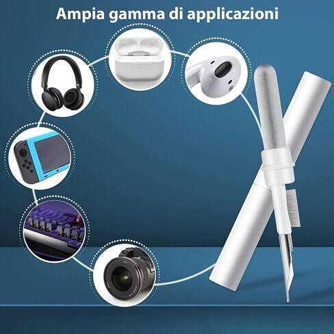 3-in-1 Headphone Cleaning Pen – Multifunction Bluetooth Earbud Cleaner with Soft Brush, Earbud Cleaning Tool for Keyboard, Charging Case and Electronics in Saudi Arabia